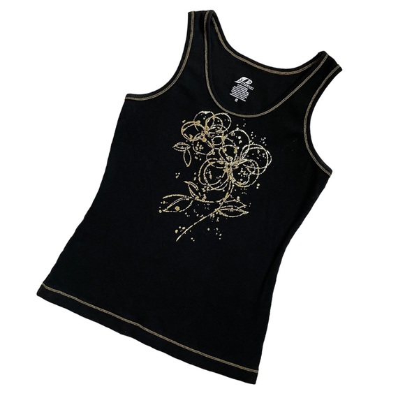 y2k Prospirit athletic gear black and gold tank - Picture 11 of 14